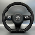 VW MK7.5 Steering Wheel w/ Forged Carbon + Perf Leather + LED