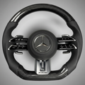 Mercedes AMG Facelift Steering Wheel w/ Black Carbon + Leather