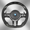 BMW F Series Steering Wheel w/ Black Carbon + Alcantara + LED