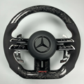 Mercedes AMG Facelift Steering Wheel w/ Black Forged Carbon + Alcantara
