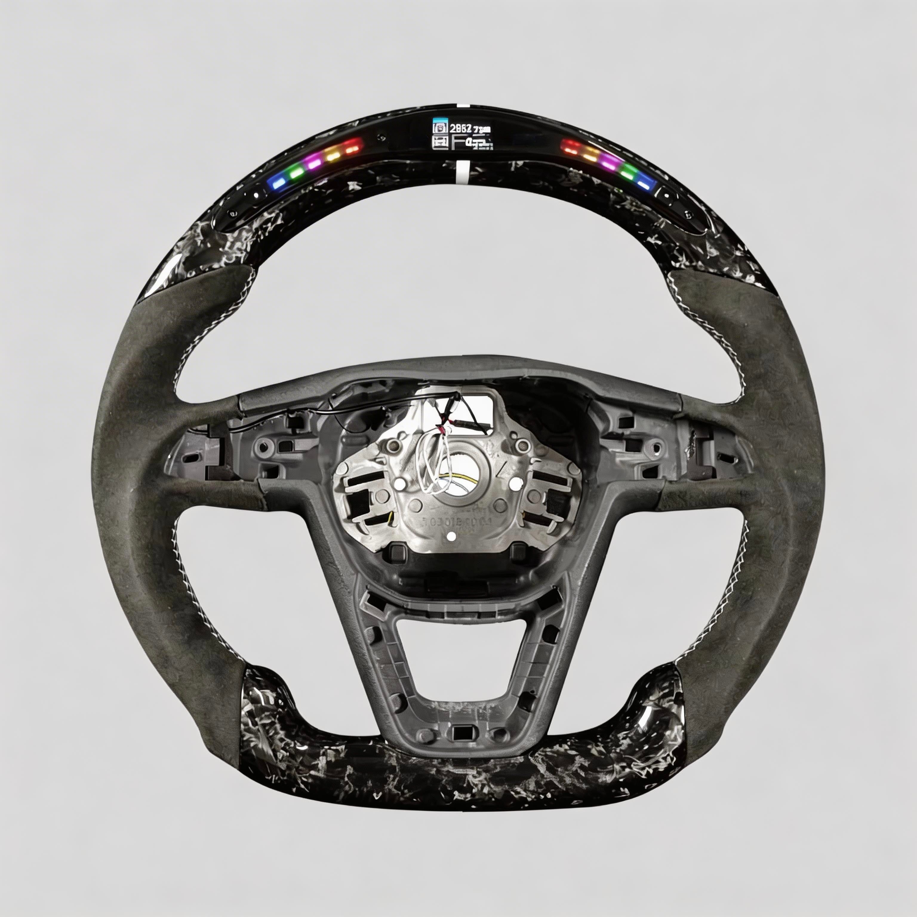 Seat Leon Cupra Steering Wheel w/ Forged Carbon Fibre + Alcantara + LED