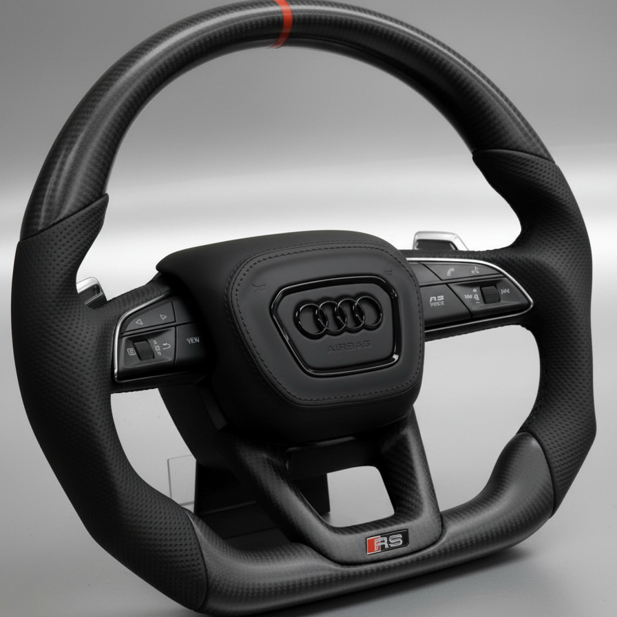 Audi Vorsprung Steering Wheel w/ Carbon + perf Leather