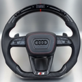 Audi Vorsprung Steering Wheel w/ LED + Carbon + Perf Leather