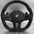 BMW G Series Steering Wheel w/ Black Forged Carbon + Perf Leather