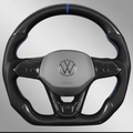 VW MK8 Steering Wheel w/ Carbon + Perf Leather